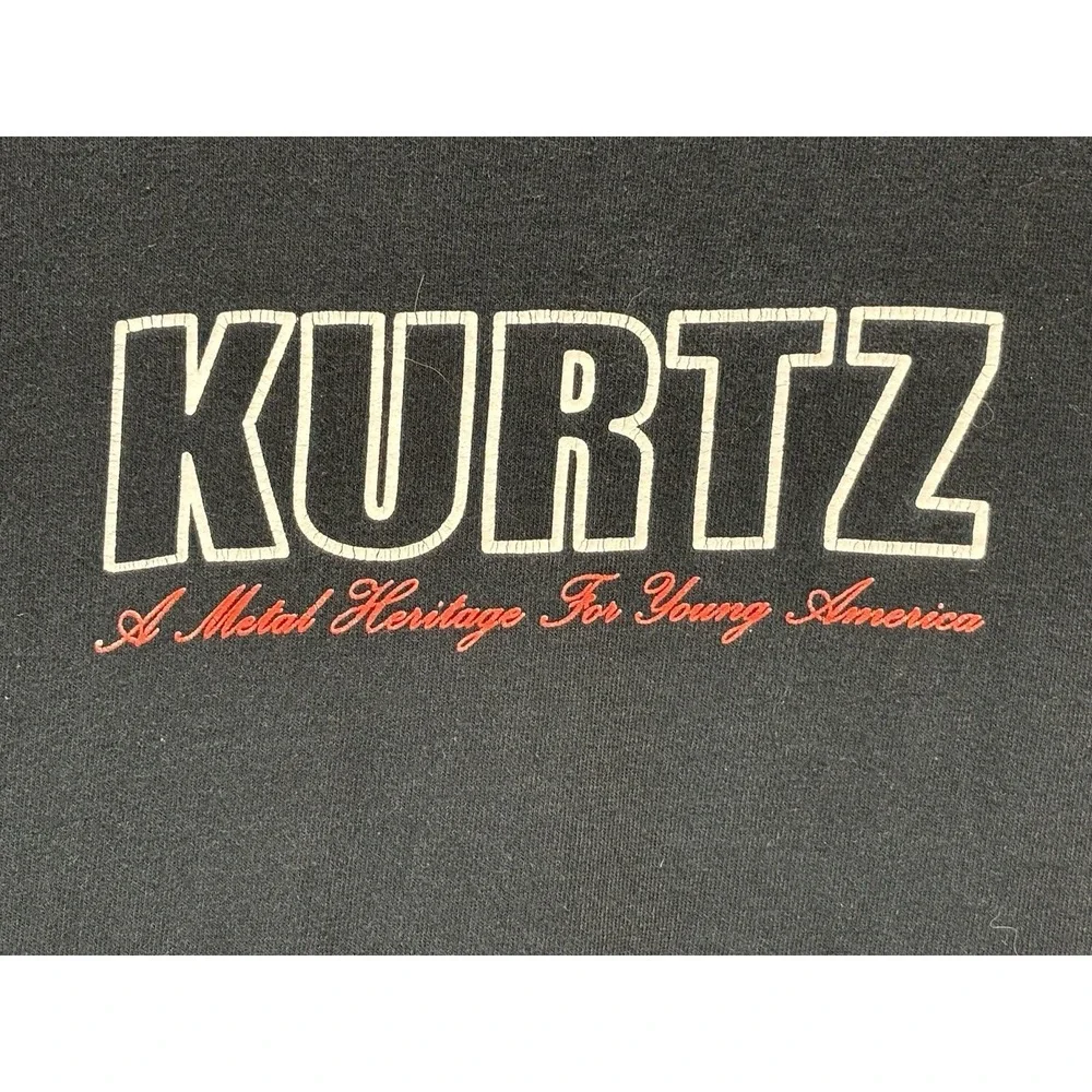 Vtg Kurtz A Metal Heritage For Young America Band Tshirt Sz Medium Men's Y2K ATL